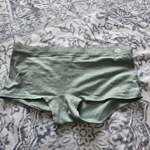 Victoria's Secret Sage Green Lace Boyshorts